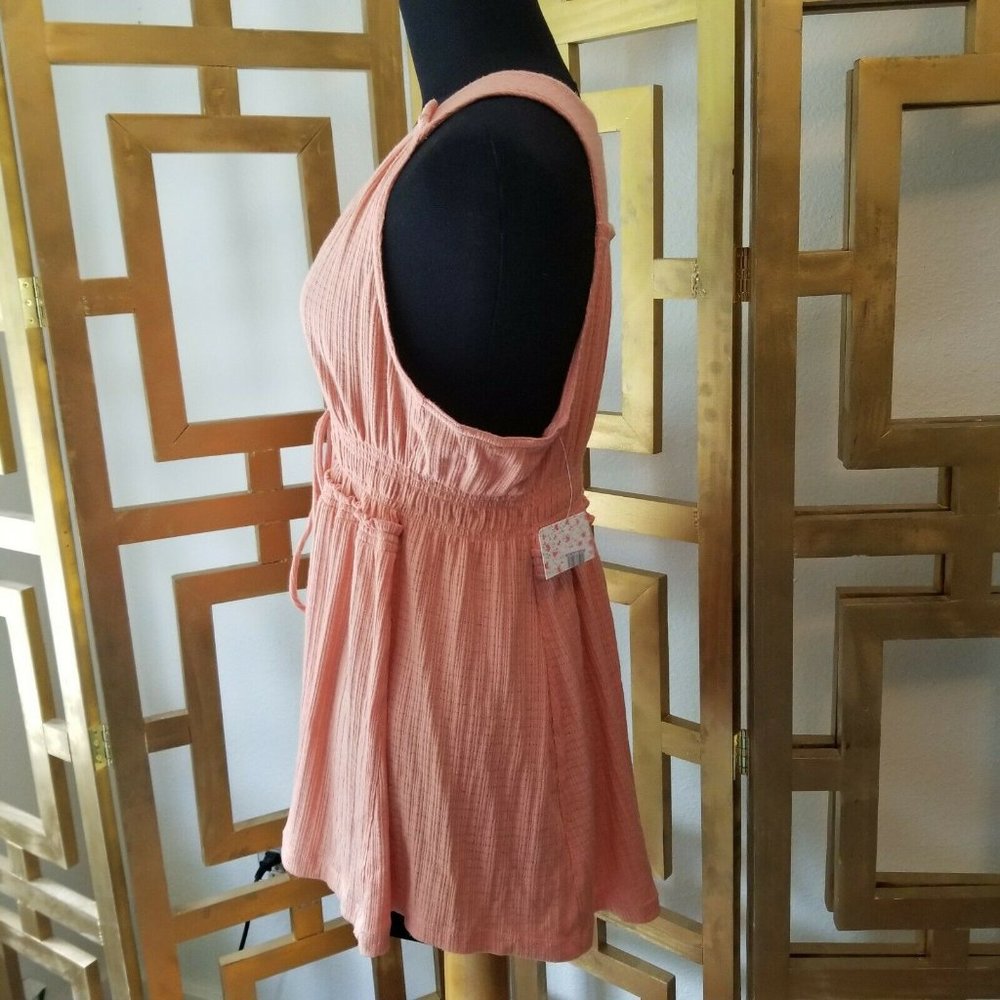 Free People Beach Bound Tank Top Tunic Shirt Pink - Picture 6 of 8